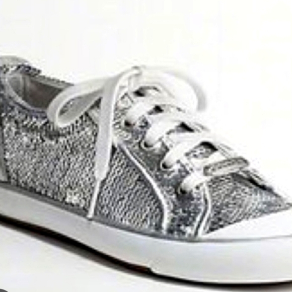 Coach Shoes - Like New!! COACH Citysole Silver Sequin Sneakers Size 6- 6.5 Women (Store Model)